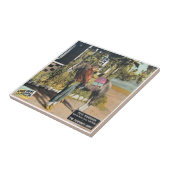 Oud Western Cowboy Movie Poster Print Tile Tegeltje (Zijkant)