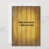 Oud Western gezocht Poster met foto-uitnodiging Kaart (Achterkant)