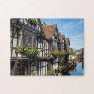 Oud Wevershuis aan de River Stour, Canterbury Legpuzzel