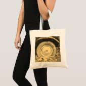 Oud wiel van de klassieke auto tote bag (Voorkant (product))