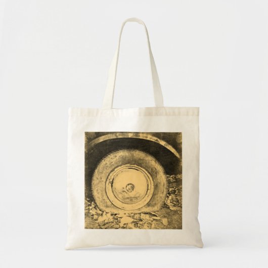Oud wiel van de klassieke auto tote bag (Voorkant)