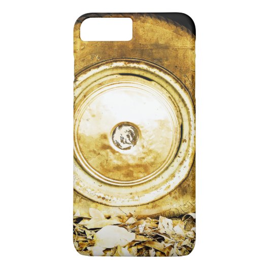 oud wiel van klassieke auto Case-Mate iPhone case (Achterkant)