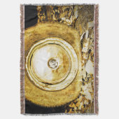  oud wiel van klassieke auto deken (Voorkant Verticaal)