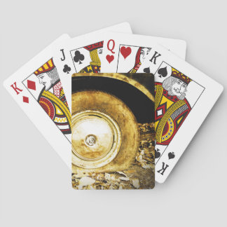  oud wiel van klassieke auto pokerkaarten