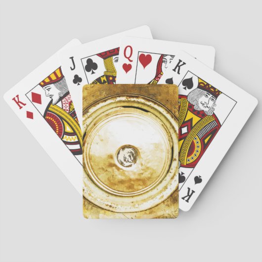 oud wiel van klassieke auto pokerkaarten (Achterkant)