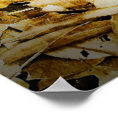 oud wiel van klassieke auto poster (Hoek)