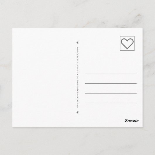 oud winterlandschap sneeuwkerstbomen briefkaart (Achterkant)