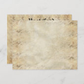 Oud wit Grungy papier Briefkaart (Voorkant / Achterkant)