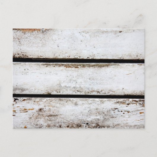 Oud wit hout briefkaart (Voorkant)