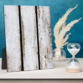 Oud wit hout fotoplaat (Zijkant)