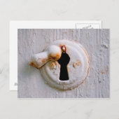 Oud wit toetsenbord briefkaart (Voorkant / Achterkant)