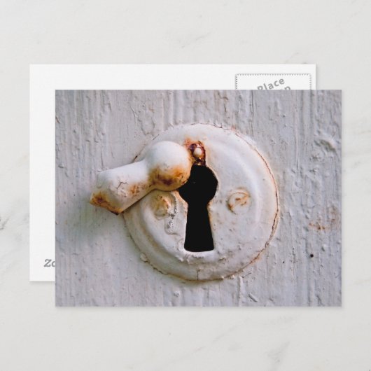 Oud wit toetsenbord briefkaart (Voorkant / Achterkant)