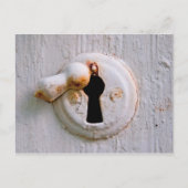 Oud wit toetsenbord briefkaart (Voorkant)