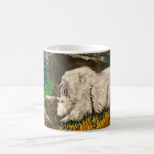 Oud-witte geit koffiemok