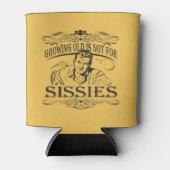 Oud worden is niet voor Sissies Blikjeskoeler (Voorkant)