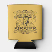 Oud worden is niet voor Sissies Blikjeskoeler (Achterkant)