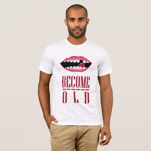 oud worden t-shirt (Voorkant volledig)
