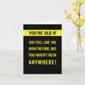 Oud worden: voel je als het, maar geen nacht ervoo kaart (Gele Bloem)