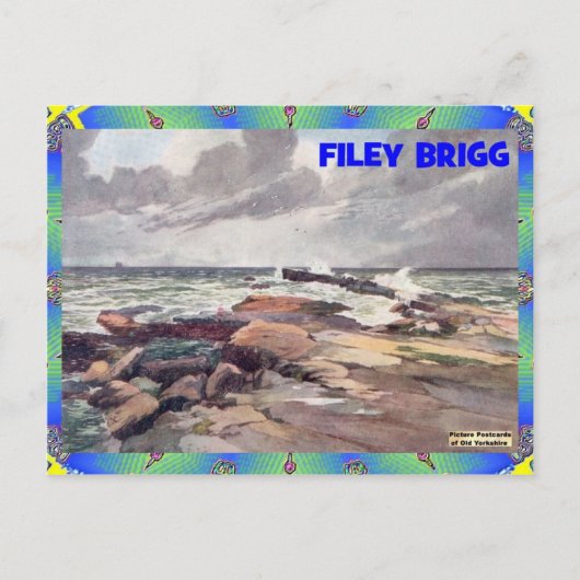 OUD YORKSHIRE - FILEY BRIGG BRIEFKAART (Voorkant)