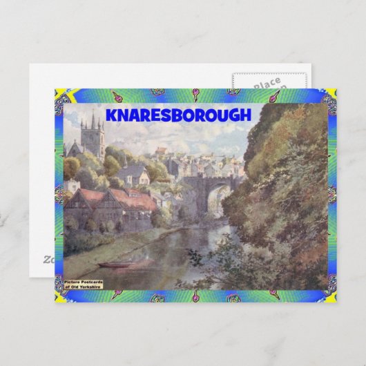OUD YORKSHIRE - KNARESBOROUGH BRIEFKAART (Voorkant / Achterkant)