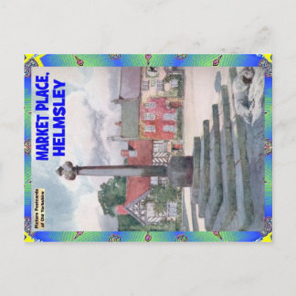 OUD YORKSHIRE - MARKTPLAATS - HELMSLEY BRIEFKAART
