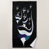 Oud Zacht Tropisch Vis Strandlaken (Voorkant)