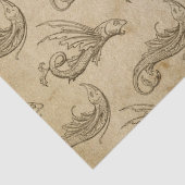 Oud Zee creaties op bruine ontkoppeling Tissuepapier (Detail)