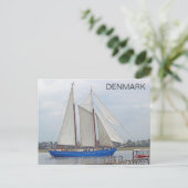 Oud zeeschip, Denemarken Briefkaart! Briefkaart (Staand voorkant)