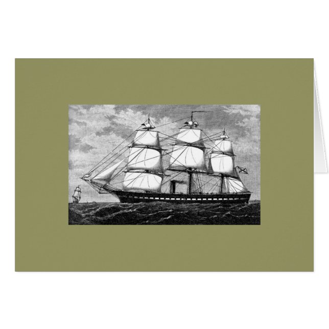 Oud zeilschip (Voorkant Horizontaal)