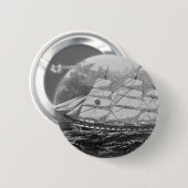 Oud zeilschip ronde button 5,7 cm (Voorkant /achterkant)