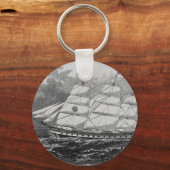 Oud zeilschip sleutelhanger (Voorkant)