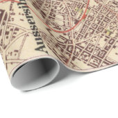 Oud-Zürich-Zwitserland-kaart (1921) Cadeaupapier (Rol Hoek)