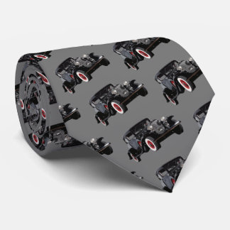 oud zwart motorenpatroon Masculine Stropdas