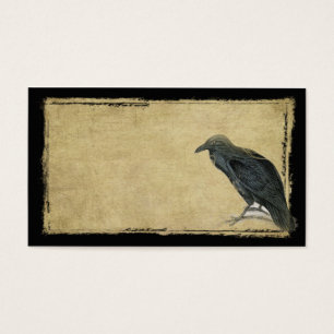 Oud Zwart Raven - Prim Grungy Biz Kaart