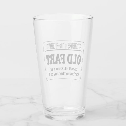 Oud zwoerd Drink glas (Achterkant)