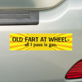 Oud zwoerd op Bumpersticker (Op auto)