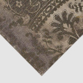 Oudbruin kroonmotief rustieke decoupage tissuepapier (Detail)