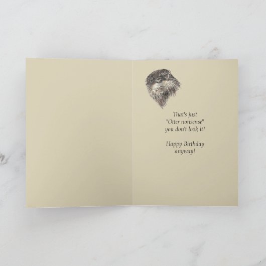 Oude 101e verjaardag Humor en paardenrennen Kaart (Binnen)