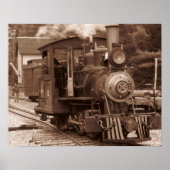 Oude #10 trein afdrukken poster (Voorkant)