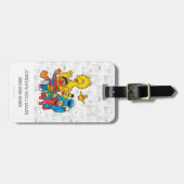 Oude 123 Sesame Street Bagagelabel (Voorkant horizontaal)