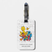Oude 123 Sesame Street Bagagelabel (Achterkant verticaal)