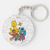 Oude 123 Sesame Street Sleutelhanger (Achterkant)