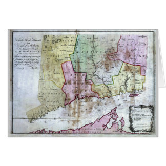 Oude 1766 Connecticut-kaart