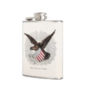  Oude 1800s American Eagle Bird Illustration Heupfles (Links)