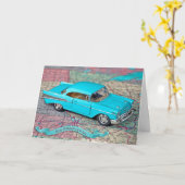 Oude 1957-autodag kaart (Gele Bloem)