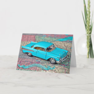 Oude 1957-autodag kaart