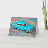 Oude 1957-autodag kaart (Voorkant)