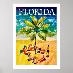 Oude 20x28 Florida Reisposter Poster