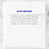 Oude 24 Griekse brieven | Grieks alfabet Rechthoekige Sticker (Tas)
