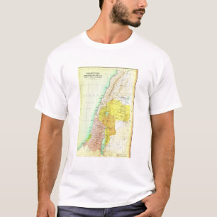 Oude 27AD Christus Palestine Map T-shirt